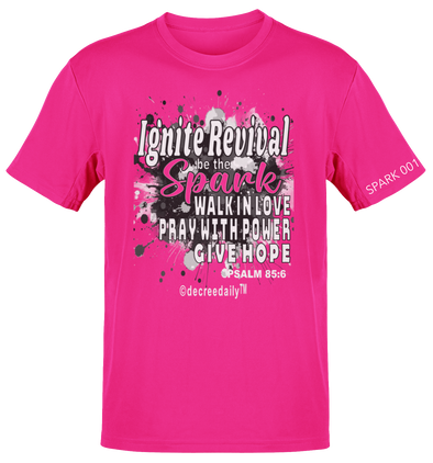 CHRISTIAN UNISEX T-SHIRT - IGNITE REVIVAL...BE THE SPARK