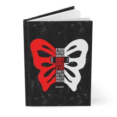 CHRISTIAN FAITH JOURNAL - FIND REFUGE UNDER GOD'S WINGS OF LOVE...THEY ARE YOUR SHIELD OF PROTECTION JOURNAL