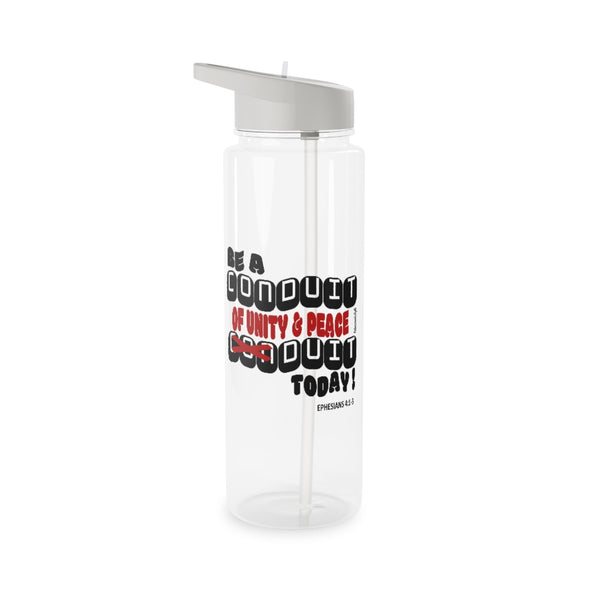 CHRISTIAN FAITH WATER BOTTLE - BE A CONDUIT OF UNITY & PEACE DUIT TODAY !