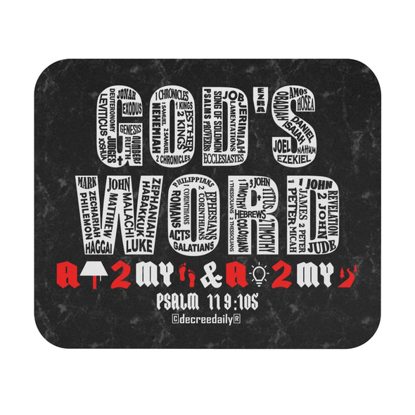 CHRISTIAN FAITH MOUSE PAD - GOD'S WORD - A LAMP 2 MY FEET & A LIGHT 2 MY PATH