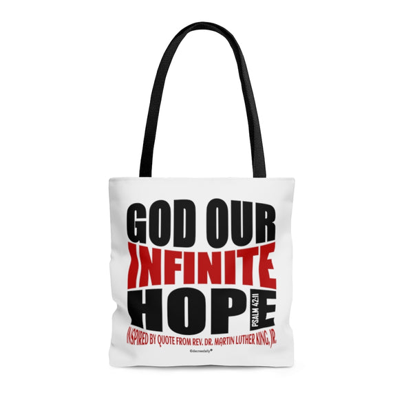CHRISTIAN FAITH TOTE BAG -  GOD OUR INFINITE HOPE
