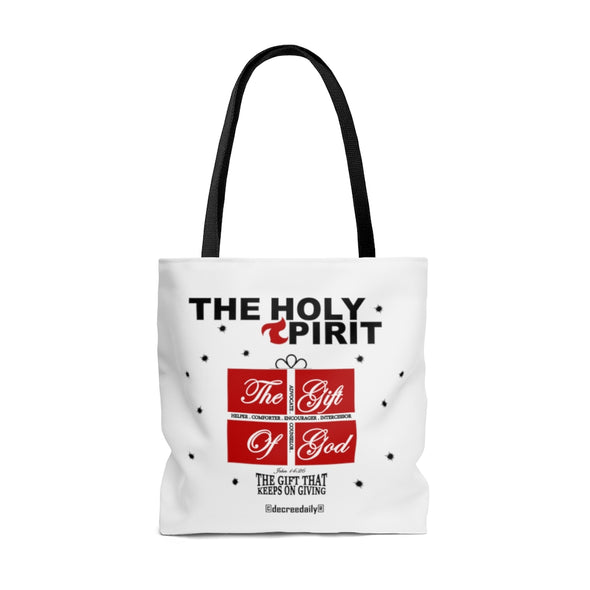 CHRISTIAN FAITH TOTE BAG -  THE HOLY SPIRT THE GIFT OF GOD...THE GIFT THAT KEEEPS ON GIVING