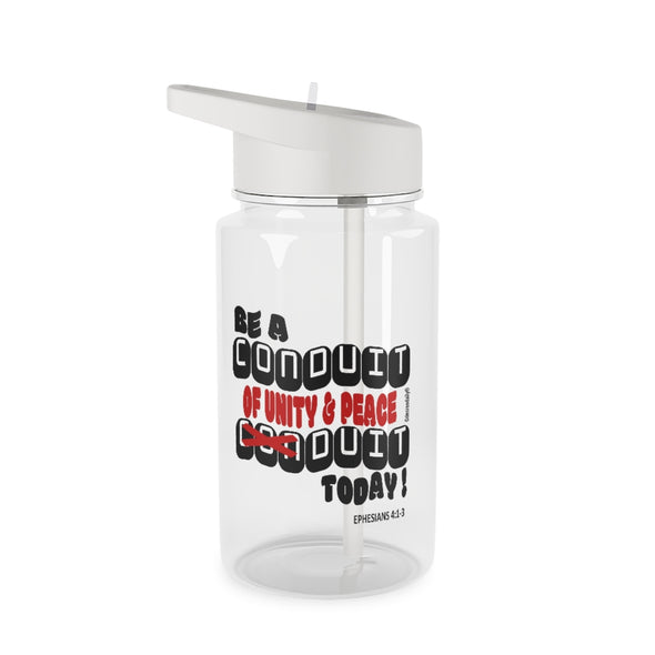CHRISTIAN FAITH WATER BOTTLE - BE A CONDUIT OF UNITY & PEACE DUIT TODAY !