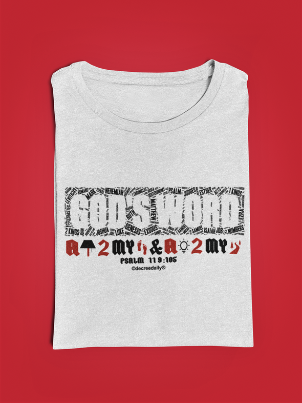 CHRISTIAN UNISEX T-SHIRT - GOD'S WORD A LAMP TO MY FEET & A LIGHT TO MY PATH 2.0