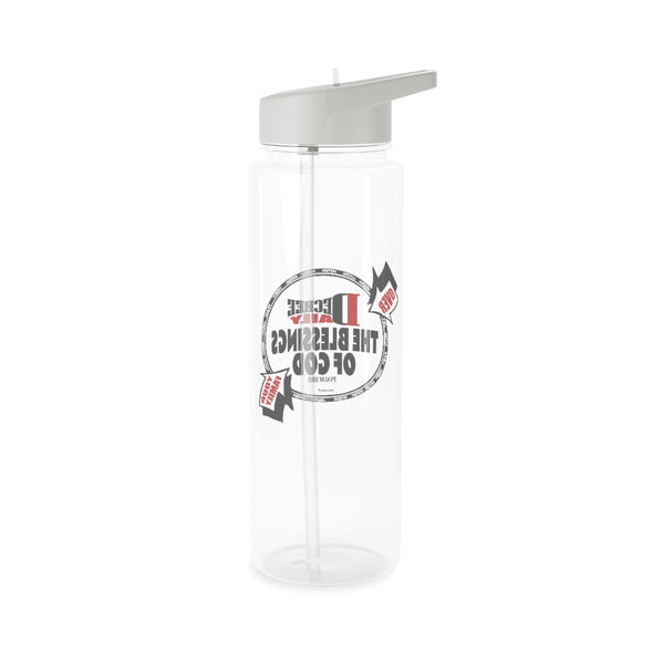 CHRISTIAN FAITH WATER BOTTLE -  DECREE DAILY THE BLESSINGS OF GOD OVER YOUR FAMILY