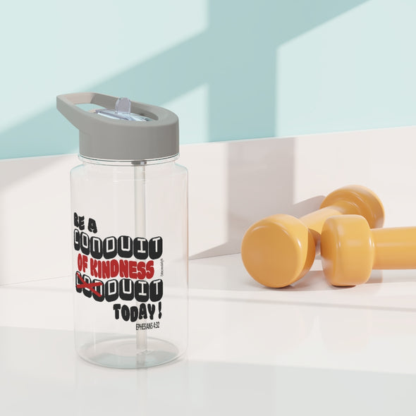 CHRISTIAN FAITH WATER BOTTLE - BE A CONDUIT OF KINDNESS DUIT TODAY