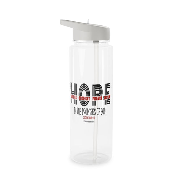 CHRISTIAN FAITH WATER BOTTLE -  H.O.P.E...Humble. Obedient. Prayer. with Expectation.