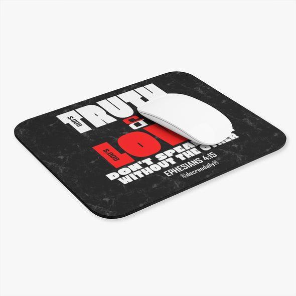 CHRISTIAN FAITH MOUSE PAD - GOD'S TRUTH & GOD'S LOVE...DON'T SPEAK ONE WITHOUT THE OTHER